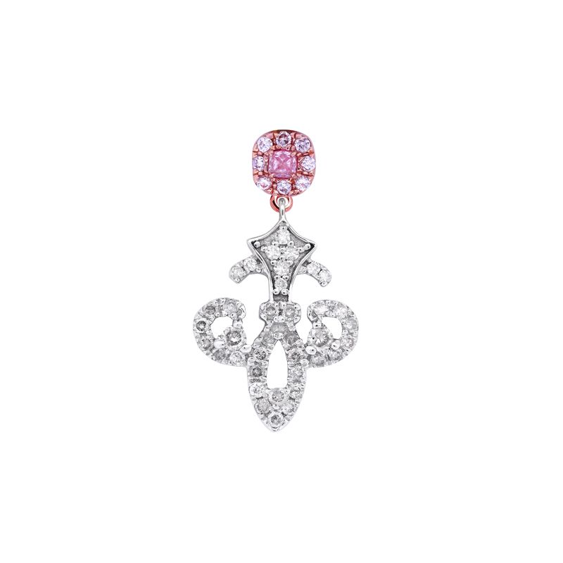 Fleur Pink Diamond Earrings